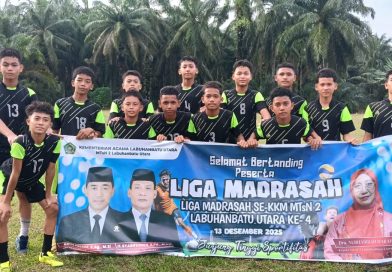 Menumbuhkan Sportivitas, Liga Madrasah Se-KKM MTsN 2 Labuhanbatu Utara ke-4 Digelar