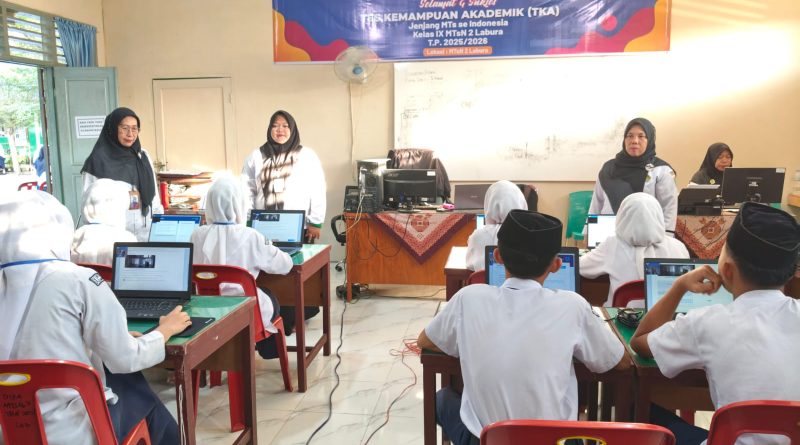 Tertib dan Kondusif, MTsN 2 Labura Sukses Laksanakan Ujian TKA