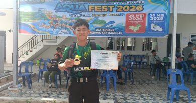 Membanggakan Siswa MTsN 2 Labura Raih Juara 1 Renang Gaya Bebas di AQUA FEST 2026